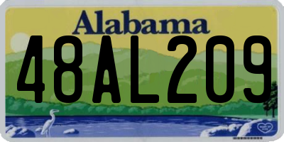 AL license plate 48AL209