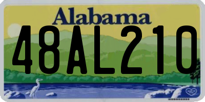 AL license plate 48AL210