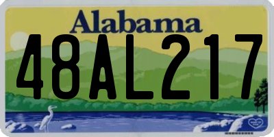 AL license plate 48AL217