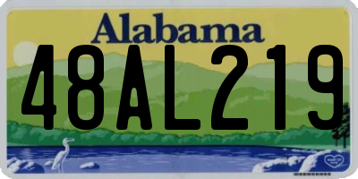 AL license plate 48AL219