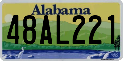 AL license plate 48AL221