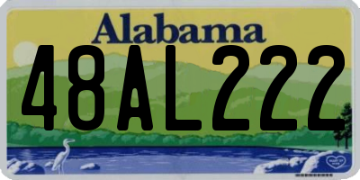 AL license plate 48AL222