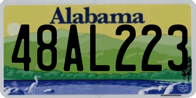 AL license plate 48AL223