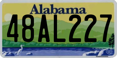 AL license plate 48AL227