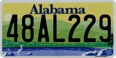 AL license plate 48AL229