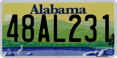 AL license plate 48AL231