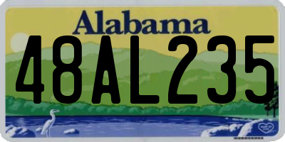 AL license plate 48AL235