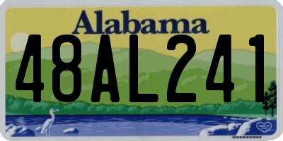 AL license plate 48AL241