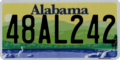 AL license plate 48AL242