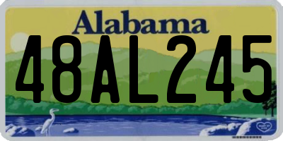AL license plate 48AL245