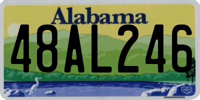 AL license plate 48AL246
