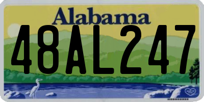 AL license plate 48AL247