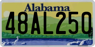 AL license plate 48AL250