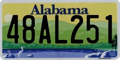 AL license plate 48AL251