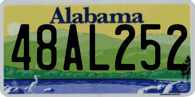 AL license plate 48AL252