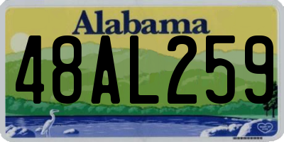 AL license plate 48AL259