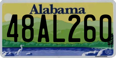 AL license plate 48AL260