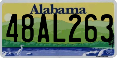 AL license plate 48AL263