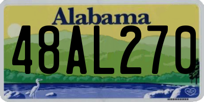 AL license plate 48AL270