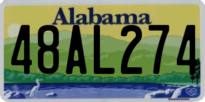 AL license plate 48AL274
