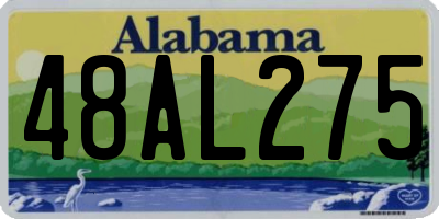 AL license plate 48AL275