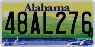 AL license plate 48AL276