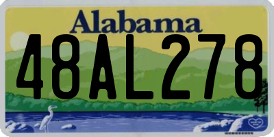 AL license plate 48AL278