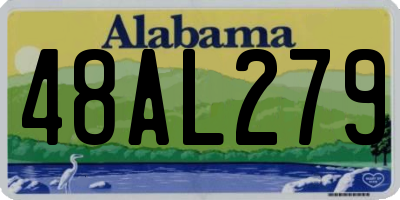 AL license plate 48AL279