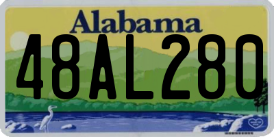 AL license plate 48AL280