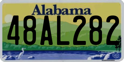 AL license plate 48AL282