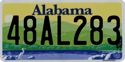 AL license plate 48AL283