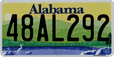 AL license plate 48AL292