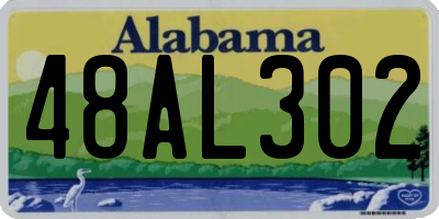 AL license plate 48AL302
