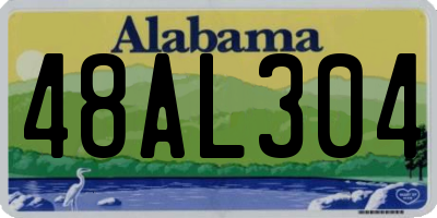 AL license plate 48AL304