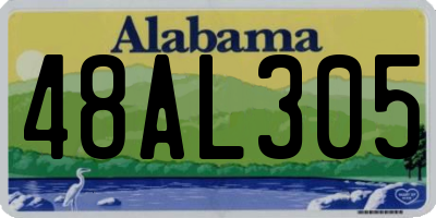 AL license plate 48AL305