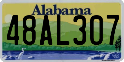 AL license plate 48AL307