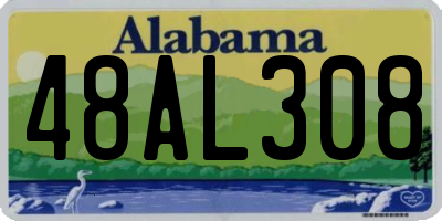 AL license plate 48AL308