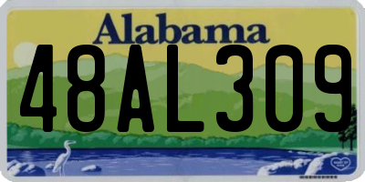 AL license plate 48AL309