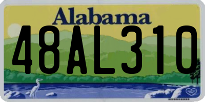 AL license plate 48AL310
