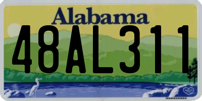 AL license plate 48AL311