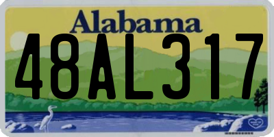 AL license plate 48AL317