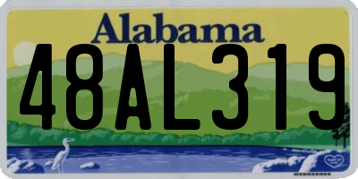 AL license plate 48AL319