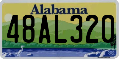 AL license plate 48AL320