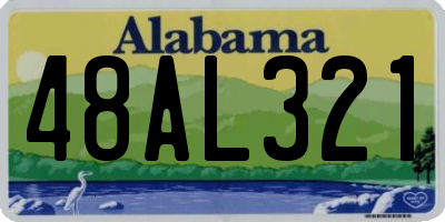 AL license plate 48AL321