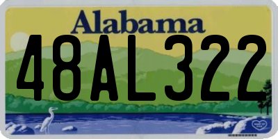 AL license plate 48AL322