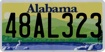 AL license plate 48AL323