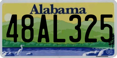 AL license plate 48AL325