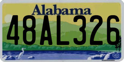 AL license plate 48AL326