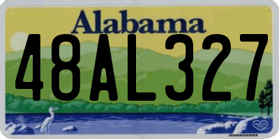 AL license plate 48AL327