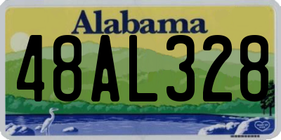 AL license plate 48AL328